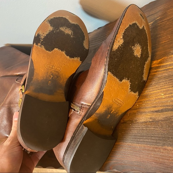 Coach Mysie Leather Riding Boots - Picture 8 of 10